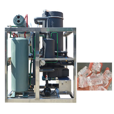 Good price Venta 1 tonelada 1000 kg Gran fabricante de bloques de hielo Máquina de fabricación de hielo industrial comercial con capacidad de refrigeración de 5,8 kW en línea