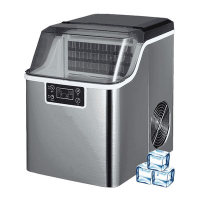 Good price Fabricante de hielo de escritorio de acero inoxidable 20 kg Mini portable Bloque de cubo de hielo Producción para alimentos y bebidas en línea