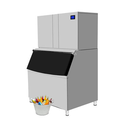 Good price Máquina de hielo de agua del grifo 1 tonelada 1000 kg Acero inoxidable Automático Comercial de Hielo Cubo Bloqueador con 500 kg de almacenamiento de hielo en línea
