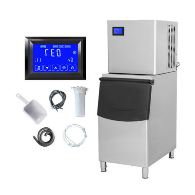 Good price 585x830x1560mm Máquina para hacer bloques de hielo de acero inoxidable 200 kg Fabricante de cubos de hielo comerciales en línea