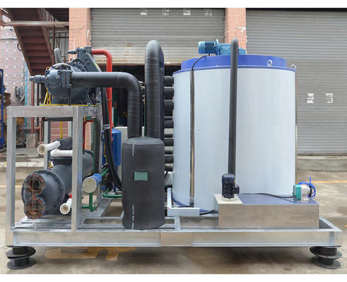 Good price 22.7kw Compresor Potencia 8ton 8000kg Fabricante de bloques de hielo industrial Máquinas de hielo en volúmenes para empresas Precios de venta comerciales en línea