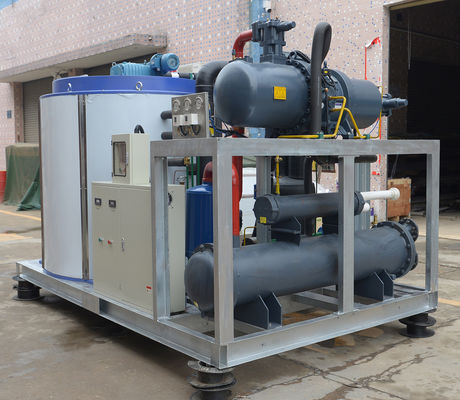 Good price Máquina de hielo industrial de 16kw con potencia de compresor 5 toneladas 5000 kg Fabricante de bloques de hielo y máquina de hacer hielo en escamas para negocios Comercial en línea