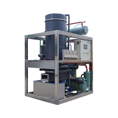 Good price Máquina para hacer hielo por tubos de 1000 kg 1 tonelada Fabricante de bloques de hielo industrial con potencia de compresor 4.5kw Otro nombre Máquina para hacer hielo en línea
