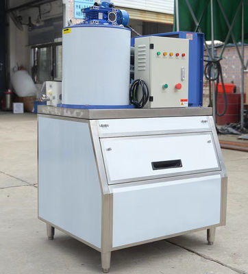 Good price Máquina de fabricación de hielo industrial comercial 500 kg 0,5 toneladas Diaria Producción 2.0 kw Potencia del compresor para la fabricación de bloques de hielo en escamas en línea