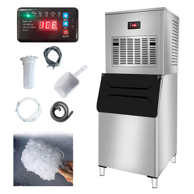 Good price 300KG Fabricante de hielo de copo de nieve Automático Fabricante de hielo de nieve comercial para negocios Comida Inglés Almacenamiento de hielo 150kg en línea