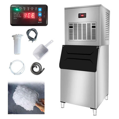 Good price Panel de control de botón de presión Máquina de hielo de nieve automática comercial para negocios 300KG 24h Bloqueador de hielo de copo de nieve en línea