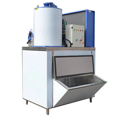 Good price Capacidad de refrigeración 12,3 KW 2000kg Máquina de hielo en volúmenes de 2 toneladas para la venta comercial Máquina industrial para hacer hielo en línea