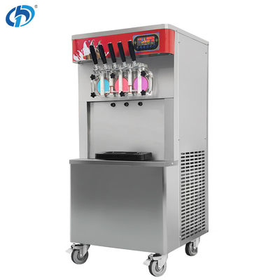 Good price Máquina de helado de alta capacidad para servir suave 5 sabores Fabricante automático de helados para negocios Capacidad del cilindro 7LX3 1.8LX3 en línea