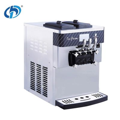 Good price Máquina de hacer helados de acero inoxidable de 3 sabores de mesa comercial automática de servicio suave 540 * 785 * 835 mm 86KG en línea