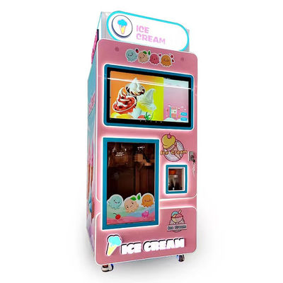 Good price Máquina automática de venta de helados de servicio suave para 80-100g Volumen de taza Comercial en línea